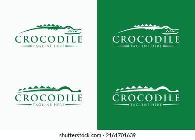 crocodile logo collection vector template