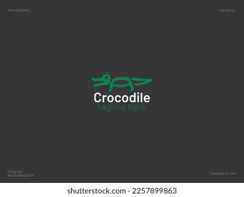 Crocodile logo design - Animal logo Free Vector