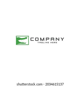 crocodile logo design. logo template
