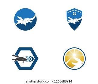 Crocodile logo design vector illustration