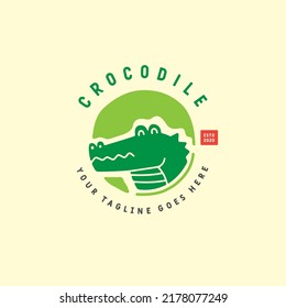 Crocodile logo design vector template and Illustration. Animal logo vector 
