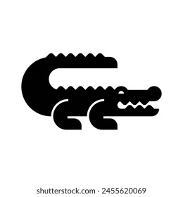 Crocodile logo. Icon design. Template elements	