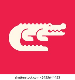Crocodile logo. Icon design. Template elements	