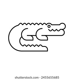 Crocodile logo. Icon design. Template elements	