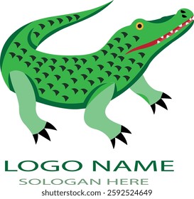 Crocodile Logo icon vector .
