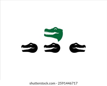 the crocodile logo Image vector desigen 