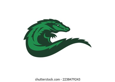 crocodile logo mascot vector illustration