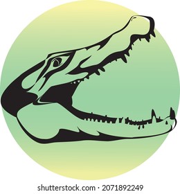 Crocodile logo with open mouth
