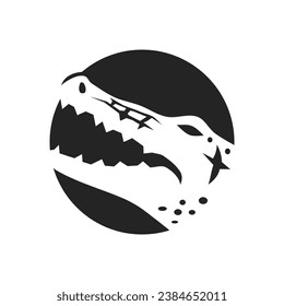 crocodile logo template Isolated. Brand Identity. Icon Abstract Vector graphic