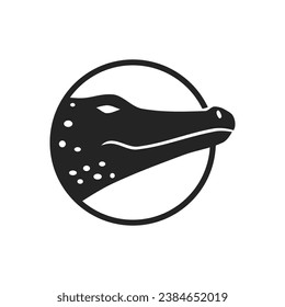 crocodile logo template Isolated. Brand Identity. Icon Abstract Vector graphic