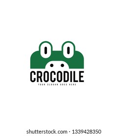 Crocodile logo template. Crocodile logo vector. Reptile logo vector. Animal danger logo