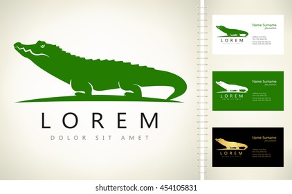 crocodile logo vector