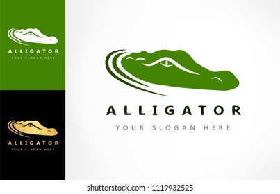 Crocodile logo vector. Alligator design illustration.