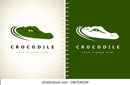 Crocodile logo vector. Alligator design illustration.