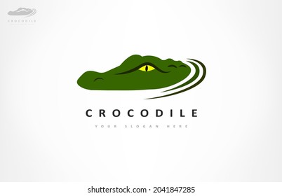 Crocodile logo vector. Alligator design illustration.