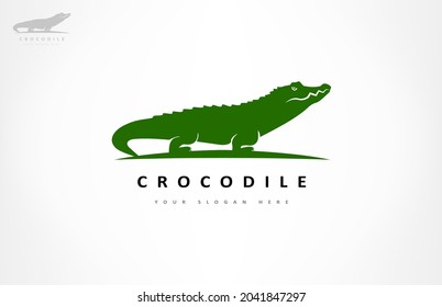 Crocodile logo vector. Alligator design illustration.