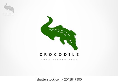 Crocodile logo vector. Alligator design illustration.