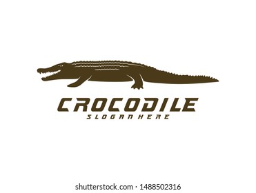 Crocodile Logo Vector. Alligator emblem template Illustration