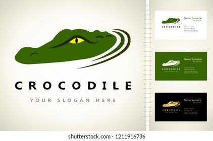 Crocodile logo vector. Alligator illustration.