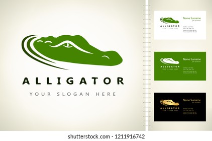 Crocodile logo vector. Alligator illustration.