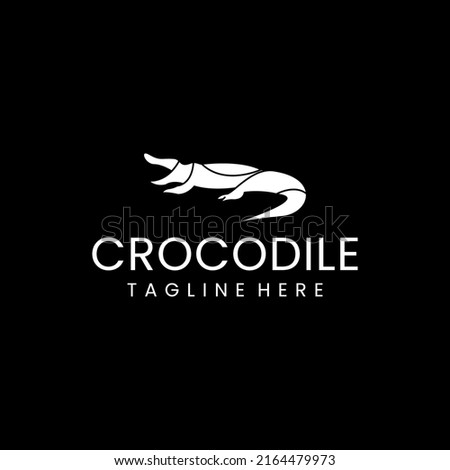 Crocodile logo vector icon design template