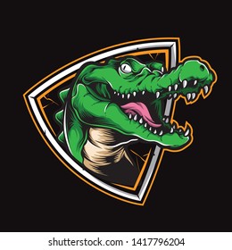 crocodile logo vector and mascot