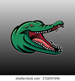 Crocodile logo vector mascot design