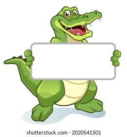 Krokodile-Maskottenkartoon, Vektorgrafik