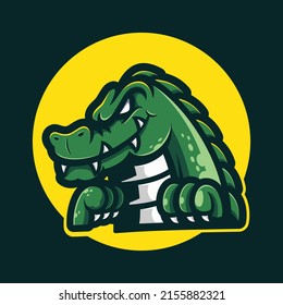 Crocodile Mascot Logo Cartoon Illustration Stock Vector (Royalty Free ...