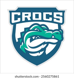 CROCODILE MASCOT LOGO DESIGN TEMPLATE