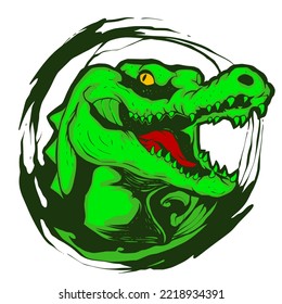 Crocodile mascot logo illustration vector hight resolutuion