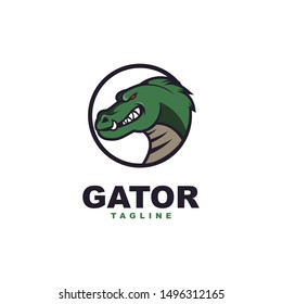 Crocodile Mascot Logo Template Design