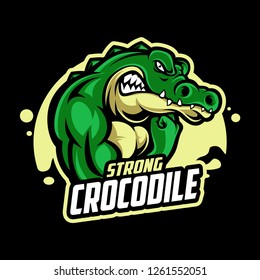 Crocodile mascot vector