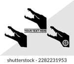 Crocodile Monogram Vector Illustration Silhouette