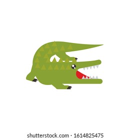 crocodile native animal australia icon on white background vector illustration