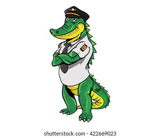 Crocodile Occupational Character - Pilot