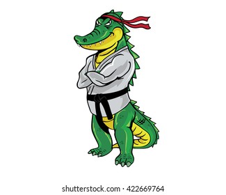 Crocodile Occupational Character - Taekwondo Sensei