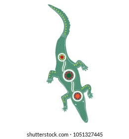 
Crocodile pattern dotted
