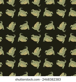 Crocodile Pattern Repeating Seamless Animal Pattern