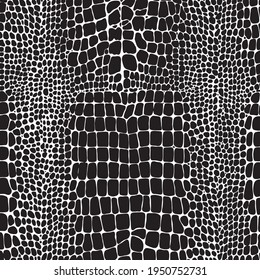 Crocodile Pattern, Vector Illustration  Alligator skin texture