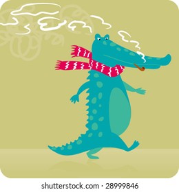 crocodile pipe (vector)