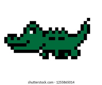 Crocodile Pixel Art