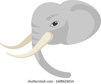 Crocodile portrait made in unique simple cartoon style. Head of crocodile or alligator. Isolated icon for your design. Vector illustration