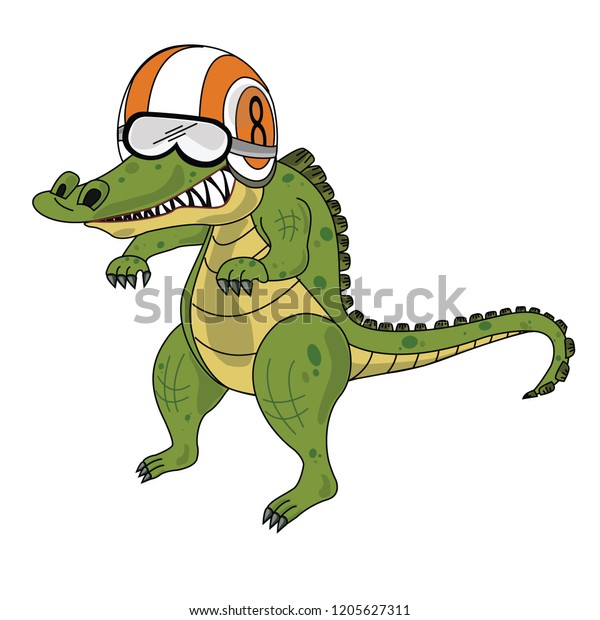 Crocodile Riders Vector Funny Stock Vector (Royalty Free) 1205627311 ...