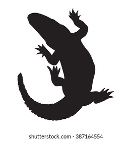 
Crocodile Silhouette  Vector Isolated