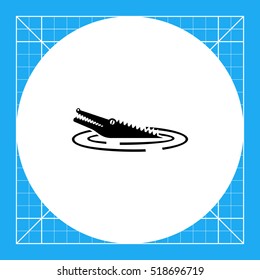 Crocodile Simple Icon