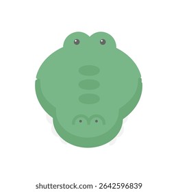 Crocodilo simples ícone material de ilustração