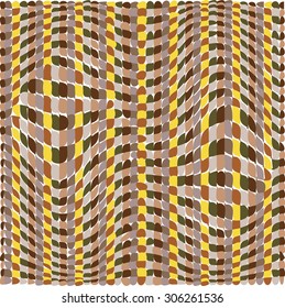 Crocodile skin pattern. Print with different geometric shapes. Colorful square pattern.