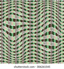 Crocodile skin pattern. Print with different geometric shapes. Colorful square pattern.