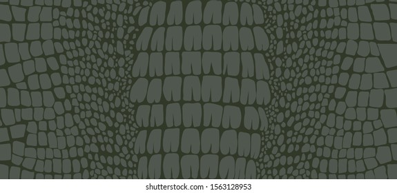 Crocodile skin seamless pattern/ Vector illustration.